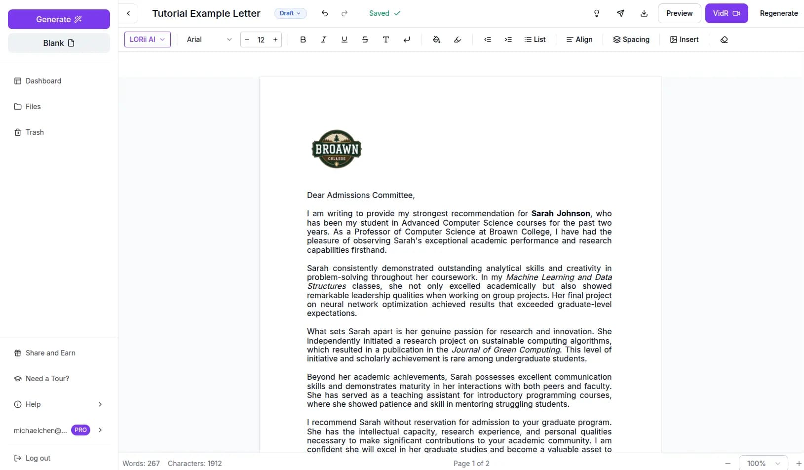 LORii Editor Preview